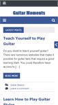 Mobile Screenshot of guitarmoments.com