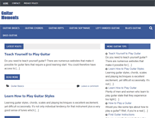 Tablet Screenshot of guitarmoments.com